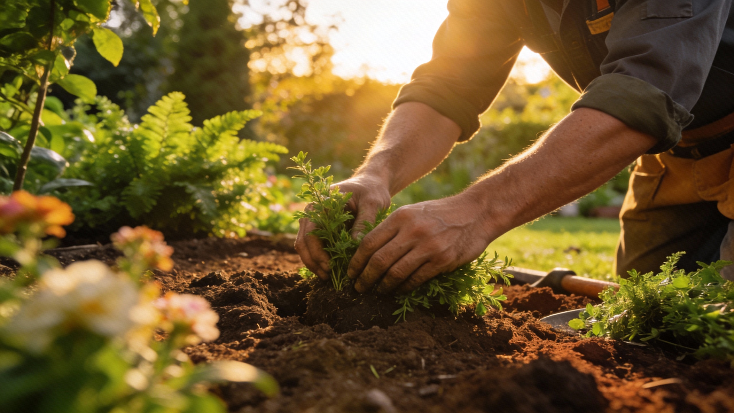 Planting and garden care by the Yard & House Cleaning Service team